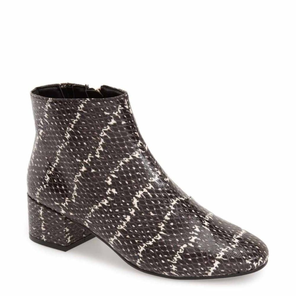 Topshop Snakeskin Booties